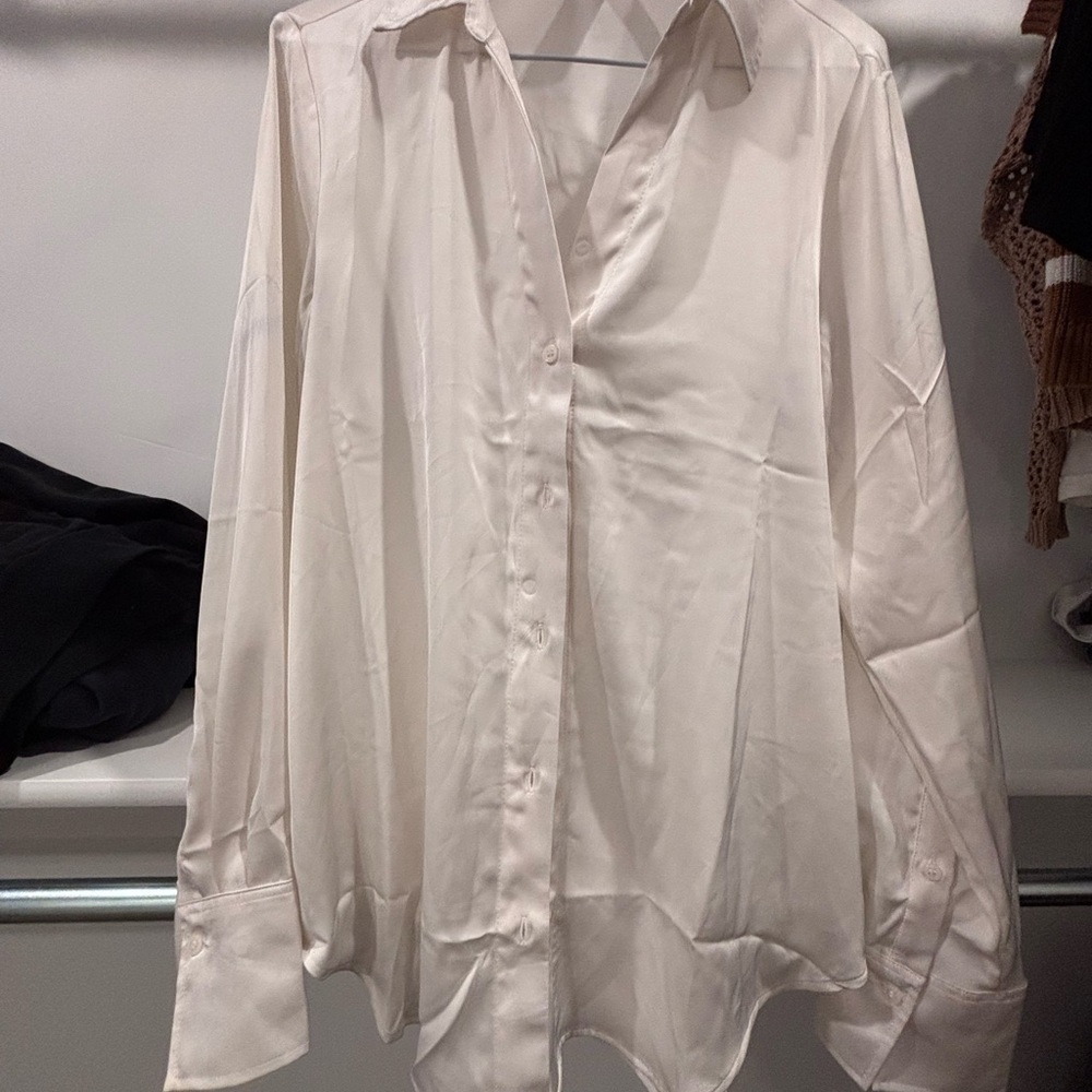 H&M White Button Down Shirt